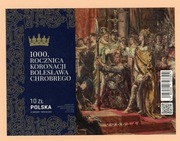 Blok 391A Fi 5443 A** 1000. rocznica koronacji B. Chrobrego Blok CIĘTY 2025