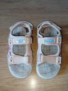 Lato buty sandały dziewczęce sandałki różowe pudrowy róż 28 rzepy regulacja