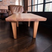 Stolik kawowy dębowy 110x58 – lite drewno – ręcznie wykonany 