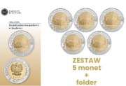 5zl przedsprzedaż 5szt monet i 2 foldery 2026 Palacowo -Parkowy w Kozłówce 