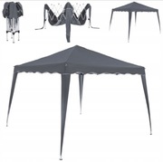 Pawilon namiot ogrodowy imprezowy ekspresowy szary 3x3