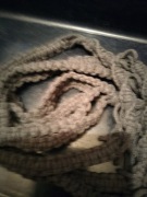 KWIETNIK MAKRAMA ZE SZNURKA BAWELNIANY SZARY  5 mm