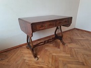 Eleganckie Biurko typu Sofa Table – Styl Regency – Podstawa Lira