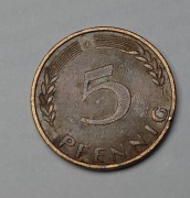 Moneta 5 Pfennig 1950 G