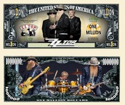 ZZ Top gwiazdy estrady banknot kolekcjonerski