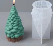 CHOINKA Kreatywna forma silikonowa 12.2*6 do odlewów Świec Gipsu Żywic 