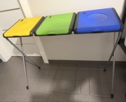 Stojak na worki do segregacji śmieci - 3-częściowy - Gimi