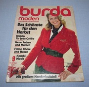 Burda Moden 9/1979 + wykroje Vintage Moda szycie krawiectwo patenty