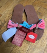 Nowe klapki Havaianas z kokardą rozmiar 35-36