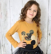 Bluzka musztardowa z myszką MINNIE 86