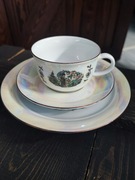 Zestaw śniadaniowy trio  iryzowan motyw japonski Kahla