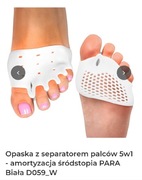 Silikonowe nakładki na bolące stopy i na haluksy 