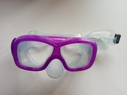 Maska do nurkowania dla dzieci – fioletowa – regulowany pasek (B89) 