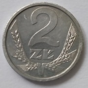 Moneta 2 złote z 1989 roku aluminium