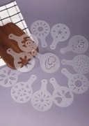 12 sztuk foremek do kaffe latte lub tortu 