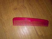 Grzebień do włosów grzebyk czerwony 13cm PRL