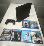 PlayStation 4 Slim 500 GB + 6 gier 