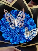 Bukiet róż ze wstążek 