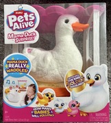 Pets Alive Zuru Ducks Kaczka mama słodkie kaczątka zabawka interaktywna