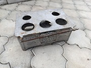 Stara żeliwna kuchenka Muster-Schutz zabawka dla dzieci pocz. XXw Zabytek