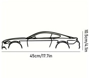 Metalowa grafika ścienna Supercar 40x16 cm dekoracja Ford Mustang