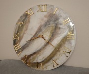 Zegar z żywicy epoksydowej 40 cm