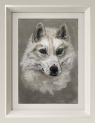 Ręcznie malowany obraz "Wilk"