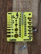 Uniwersalne narzędzie do pomiaru śrub, kabli i przewodów