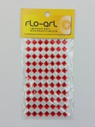 KWADRACIKI SAMOPRZYLEPNE 6mm NAKLEJKI AKRYLOWE BLISTER 77 szt YETY CZERWONY