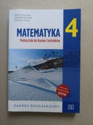 Matematyka. Podręcznik. Klasa 4. Zakres rozszerzony. Liceum i technikum