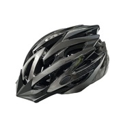 Kask rowerowy STRAIGHT SHINY, kolor czarno-szary