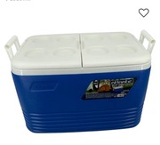 LODÓWKA TURYSTYCZNA z RĄCZKĄ 60L DUŻA do auta piknik Z PODSTAWKĄ na butelki