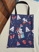 Torba na zakupy shopperka świąteczna 38x46cm