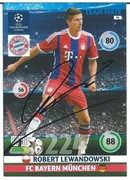 Robert LEWANDOWSKI oryginalny autograf PANINI
