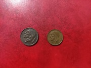 Zestaw monet Belgia 20 centimes 1954 + 50 c 1955