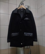 Kurtka męska XL welurowa AC czarna ciemna szara skórzana skóra leather lied