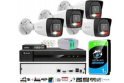 Zestaw do monitoringu IP 4 MPx 4 kamery LED/IR Dual HiLook by Hikvision