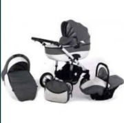 Wózek dziecięcy ADBOR OTTIS WHITE 3w1 nosidło-fotelik, gondola i spacerówka