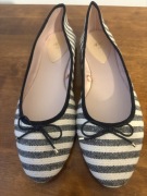 Nowe baleriny H&M r.39 paski czarno-białe