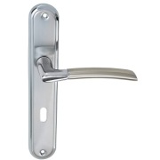 Klamka JULIA szyld 72mm chrom/nikiel satyna klucz