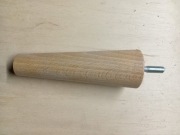 Noga meblowa stożek marchewka buk lakier 13cm