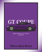 Plakat Mercedes AMG GT Coupe, 30x40 - plakat samochodowy