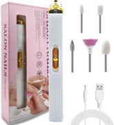 Mini FREZARKA do paznokci PILNIK elektryczny ELEGANCE biały