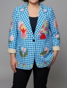 Zeta otto malowana marynarka jak haft oversize 44 46 48