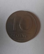 Moneta polska obiegowa z okresu PRL - 10 złotych z 1987 roku