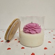 Świeca sojowa w szkle o zapachu gruszki 