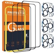 Szkło hartowane 9H z osłoną na obiektyw do APPLE IPHONE 16 PRO MAX