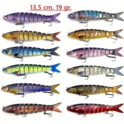 Przynęty twarde 8 segmentów. 13,5 cm. 19gr.