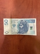 Banknot 50 zł seria BZ 2017 Radar 