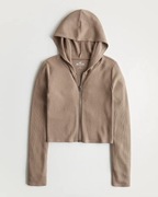 HOLLISTER bluza z kapturem kolor beżowy "M"
